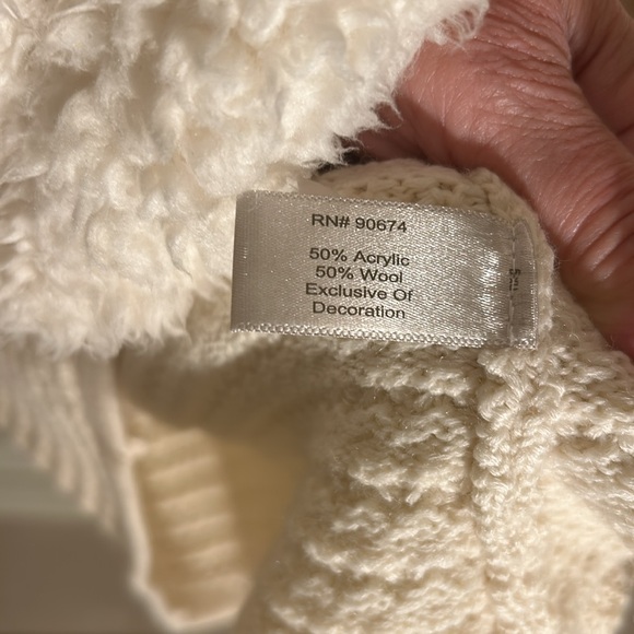 Boston Proper Textured Sweater Coat Size X-Small Beaded Zip Front - Picture 6 of 13